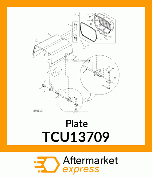 Plate TCU13709