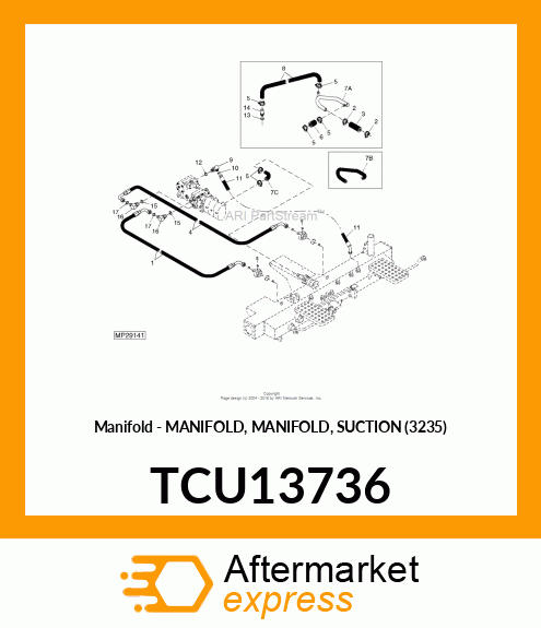 Manifold Hose TCU13736