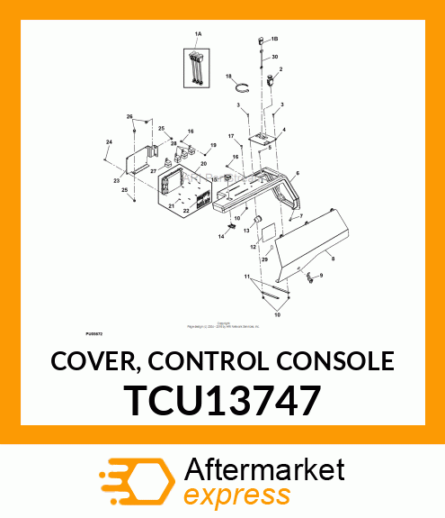 COVER, CONTROL CONSOLE TCU13747