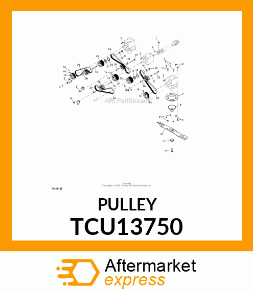 PULLEY, DRIVE TCU13750