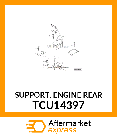 SUPPORT, ENGINE REAR TCU14397