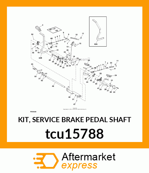 KIT, SERVICE BRAKE PEDAL SHAFT tcu15788