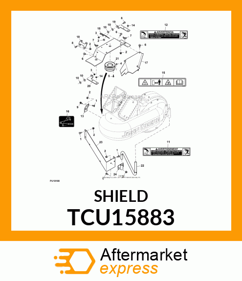 SHIELD, BAFFLE TCU15883