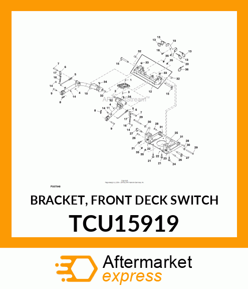 BRACKET, FRONT DECK SWITCH TCU15919