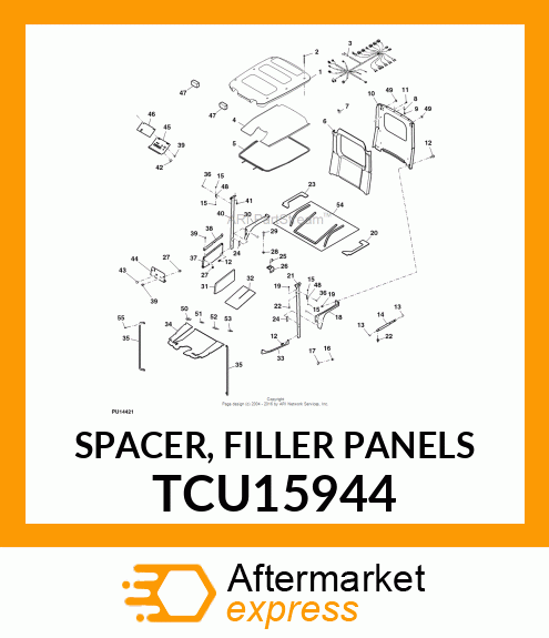 SPACER, FILLER PANELS TCU15944