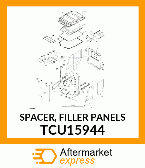 SPACER, FILLER PANELS TCU15944