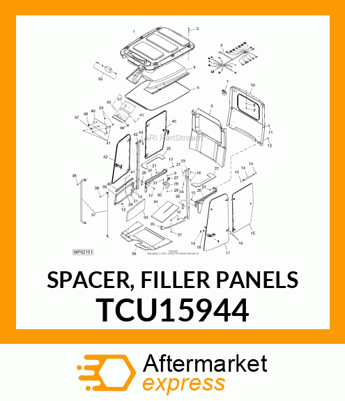 SPACER, FILLER PANELS TCU15944