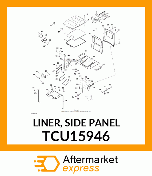 LINER, SIDE PANEL TCU15946