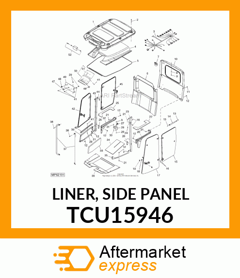 LINER, SIDE PANEL TCU15946