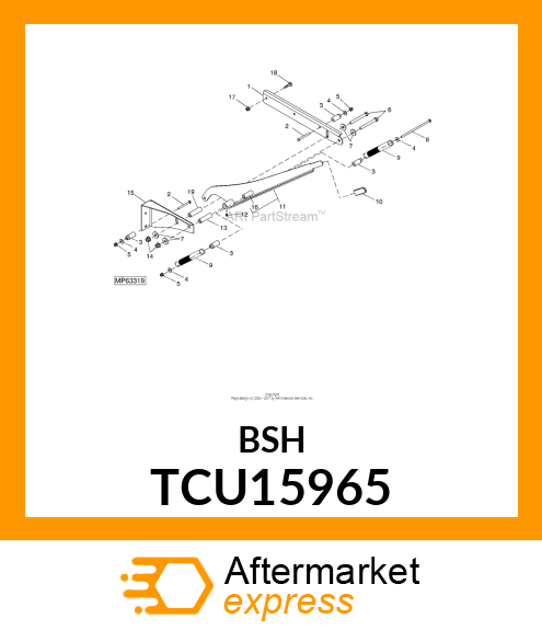 BUSHING, 54" DECK TENSION SPRING AN TCU15965