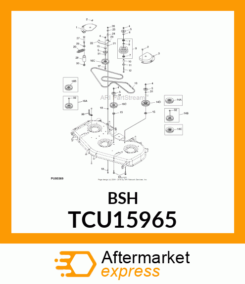 BUSHING, 54" DECK TENSION SPRING AN TCU15965