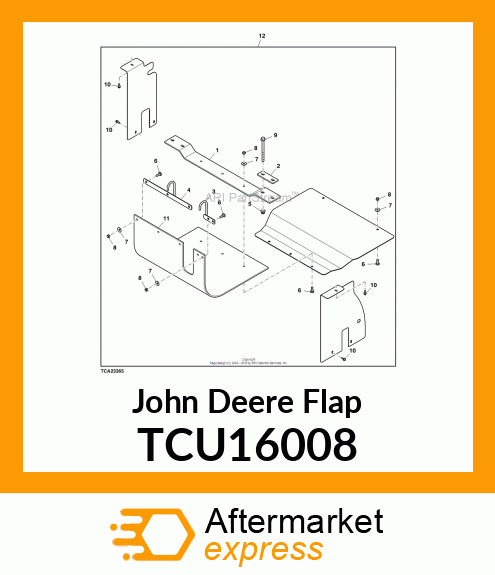 FLAP, 62RD (DRIVE UNIT) TCU16008