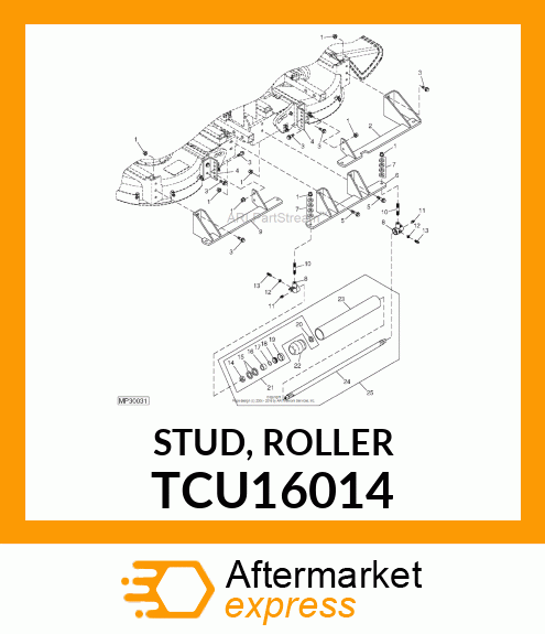 STUD, ROLLER TCU16014