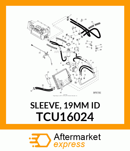 SLEEVE, 19MM ID TCU16024