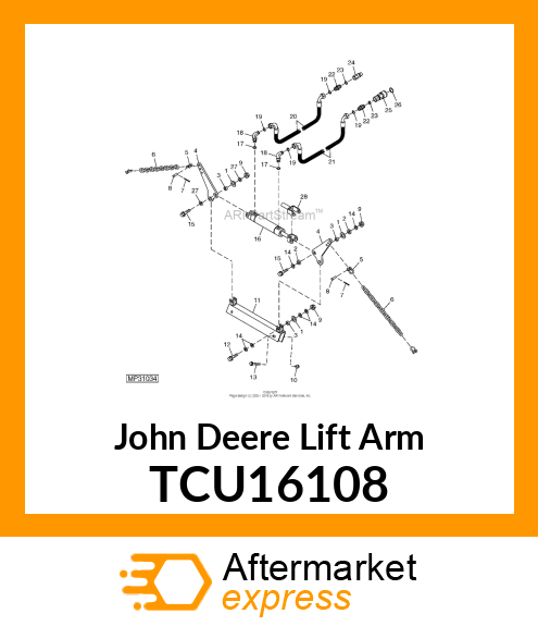 PIVOT ARM TCU16108