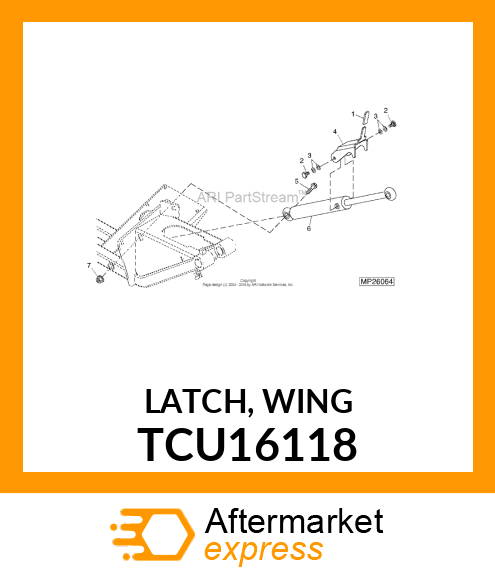 LATCH, WING TCU16118