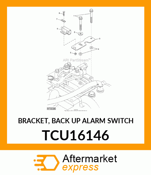 BRACKET, BACK UP ALARM SWITCH TCU16146