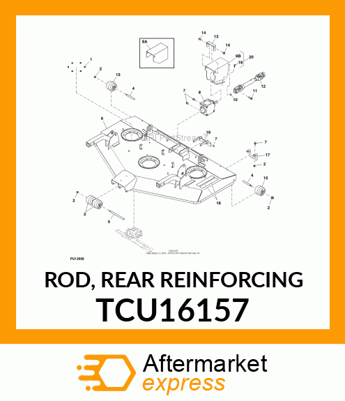 ROD, REAR REINFORCING TCU16157