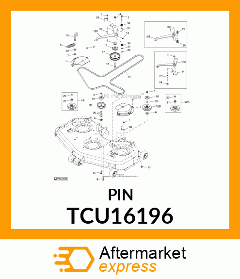 GUIDE, BELT (647)(657)(667) TCU16196