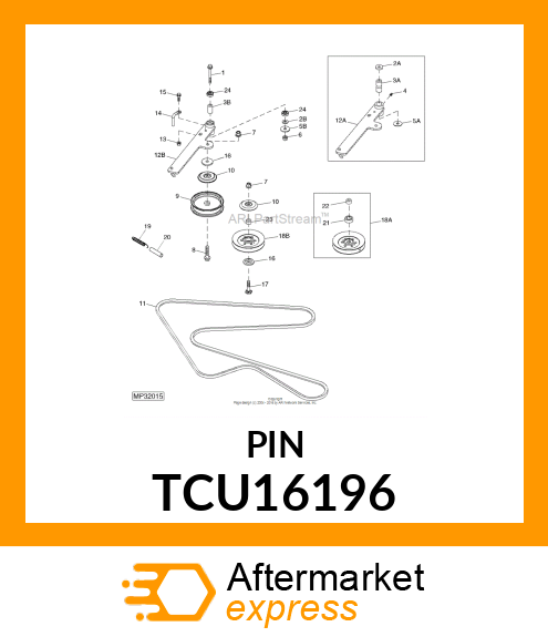 GUIDE, BELT (647)(657)(667) TCU16196