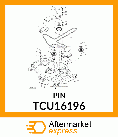 GUIDE, BELT (647)(657)(667) TCU16196