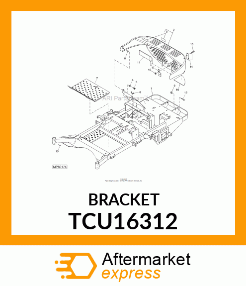 BRACKET TCU16312