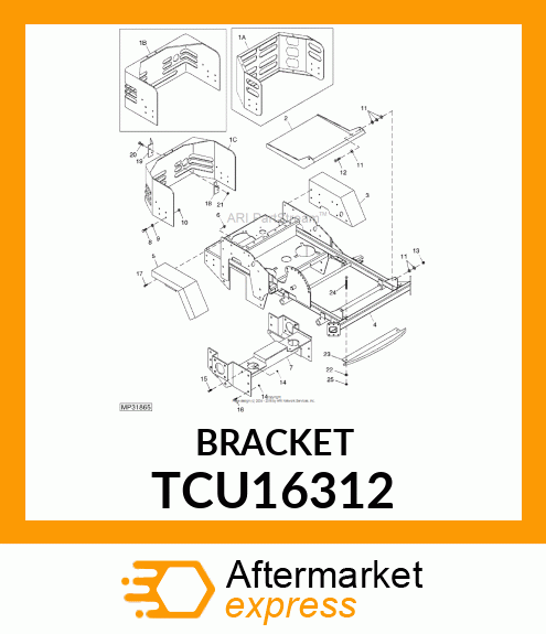 BRACKET TCU16312