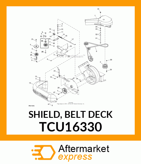 SHIELD, BELT DECK TCU16330