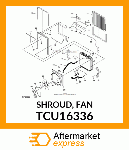 SHROUD, FAN TCU16336