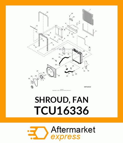 SHROUD, FAN TCU16336