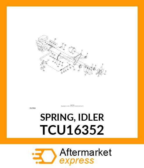 SPRING, IDLER TCU16352