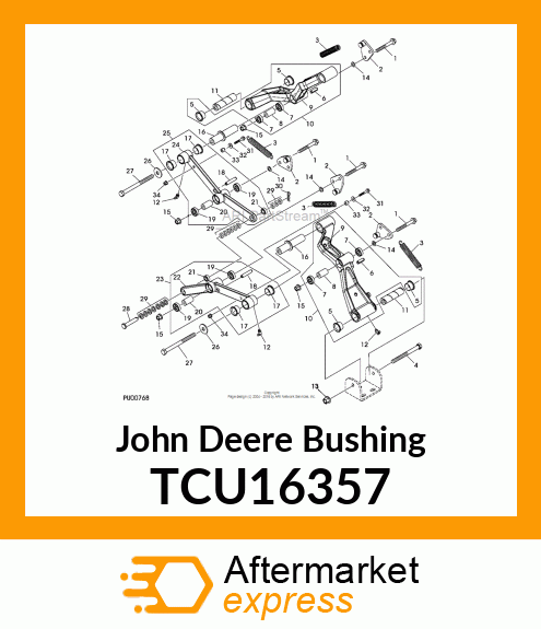 BUSHING, IDLER TCU16357