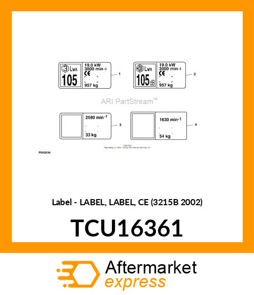 Label TCU16361