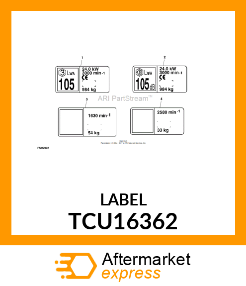 Label TCU16362