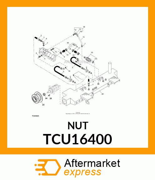 NUT, HUB TCU16400