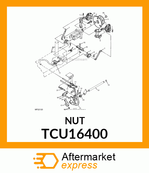 NUT, HUB TCU16400