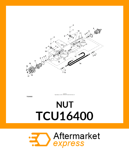 NUT, HUB TCU16400