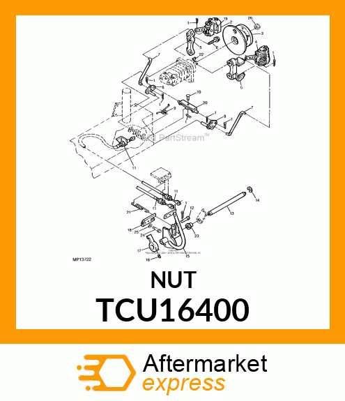 NUT, HUB TCU16400