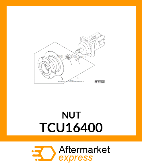 NUT, HUB TCU16400