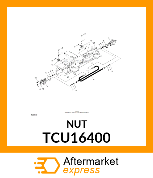 NUT, HUB TCU16400