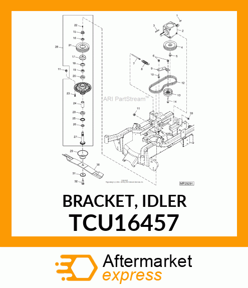 BRACKET, IDLER TCU16457