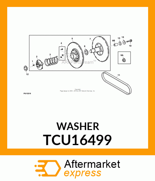 WASHER, FLAT WASHER TCU16499