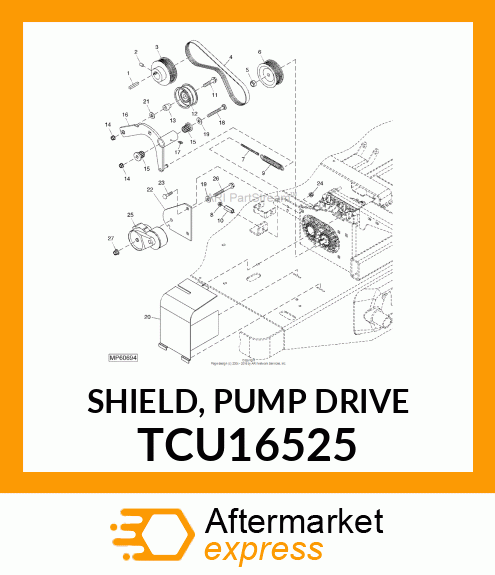 SHIELD, PUMP DRIVE TCU16525