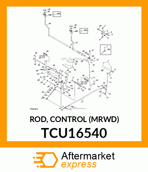 ROD, CONTROL (MRWD) TCU16540