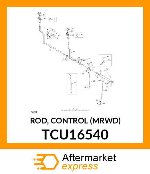 ROD, CONTROL (MRWD) TCU16540