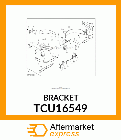 BRACKET TCU16549