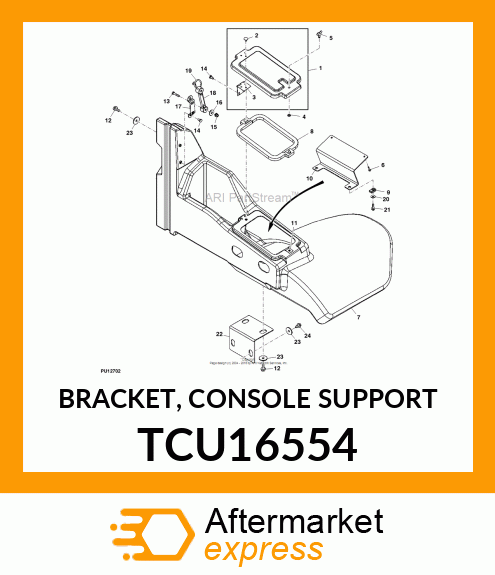 BRACKET, CONSOLE SUPPORT TCU16554