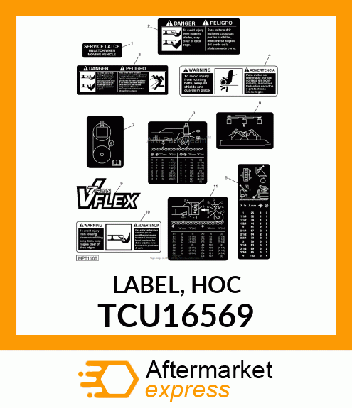 LABEL, HOC TCU16569