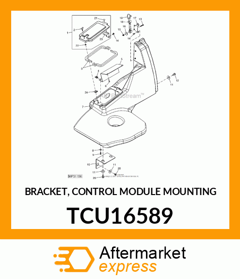 BRACKET, CONTROL MODULE MOUNTING TCU16589