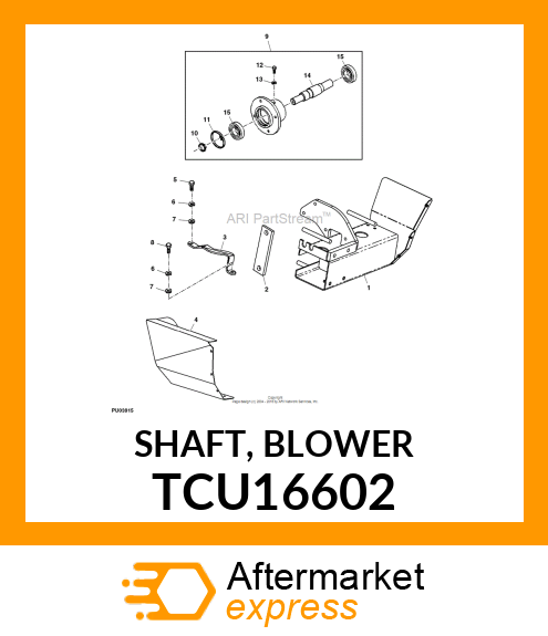 SHAFT, BLOWER TCU16602